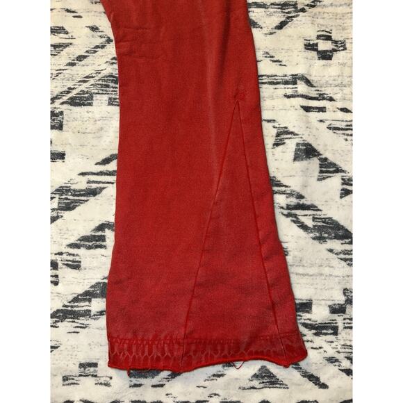 MNML Men's Red Acid Wash Flare Sweatpants SZ Small 30 Stretch Waist 29 Inseam - Picture 4 of 12